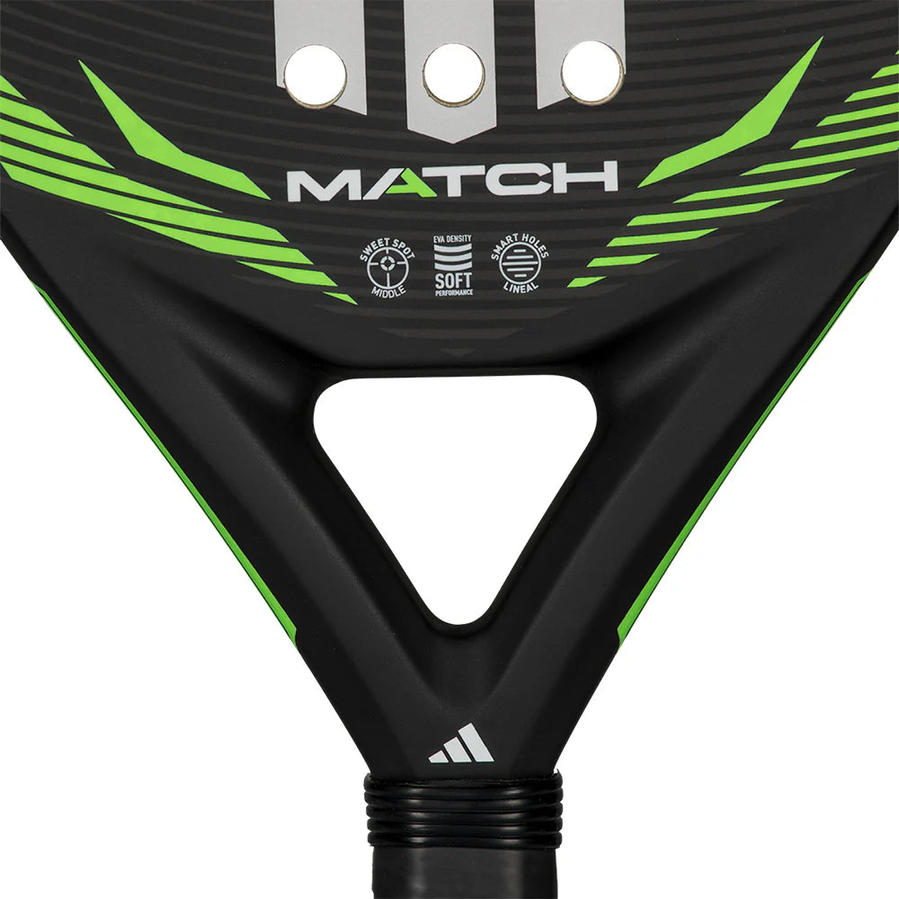 Adidas Match Black/Green 2026 Padel Racket - Black/Green