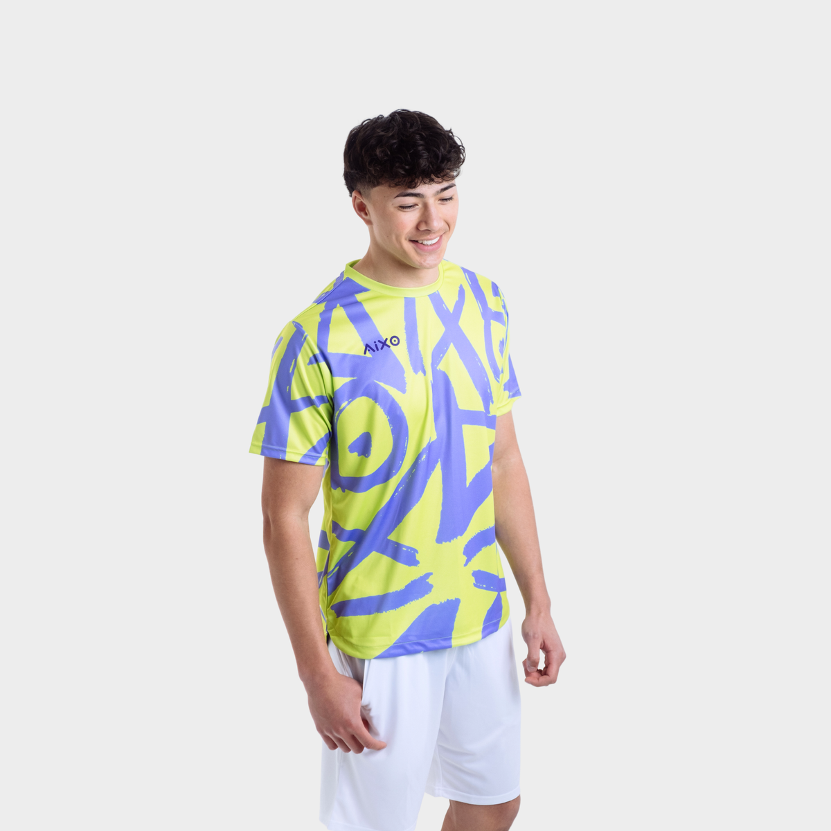 Aixo Tagged Mens T Shirt Lime