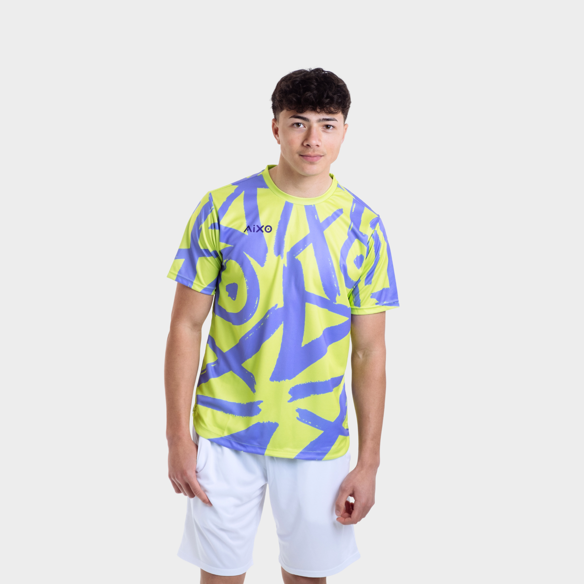 Aixo Tagged Mens T Shirt Lime
