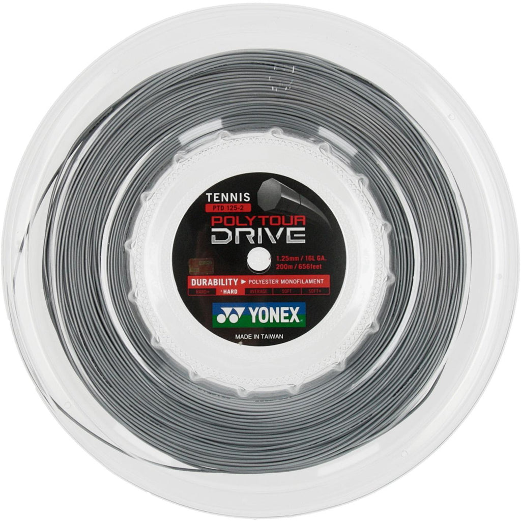 Yonex Poly Tour Drive 1.25 Tennis String Reel Black