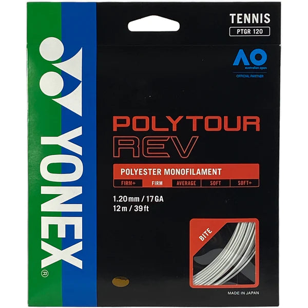 Yonex Polytour Rev 1.20mm 12m 装网球线 白色