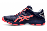 Asics Netburner Professional FF2 Women's Netball Shoes (1072A036) Peacoat Flash Coral Netball Shoes Asics
