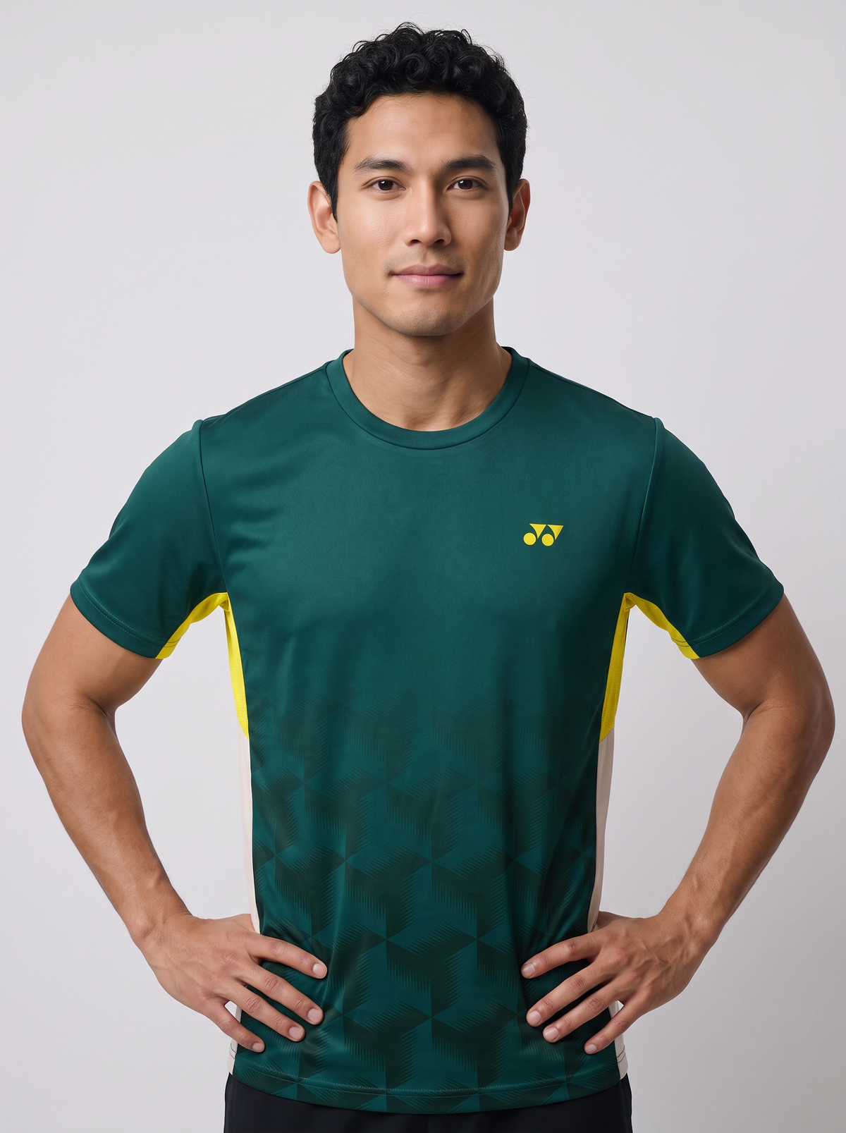 Yonex YTM12 V2 Men T-Shirt - Dark Teal Clothing Yonex