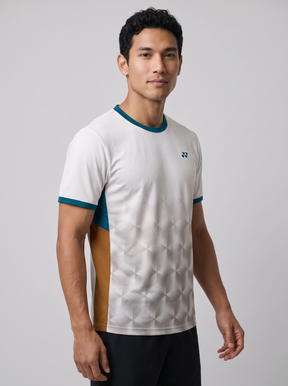 Yonex YTM12 V2 Men T-Shirt, White, back view