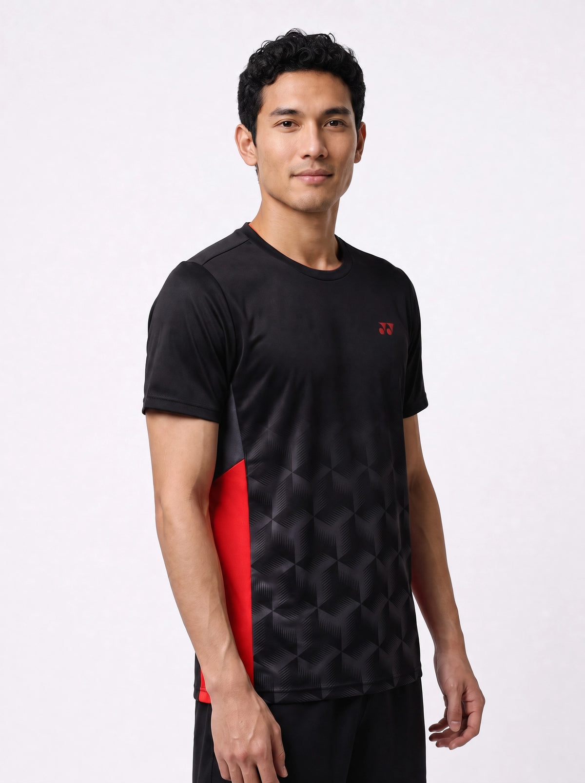Yonex YTM12 V2 Men T-Shirt, Black, back view