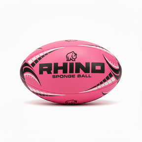 Rhino sponge rugby ball, pink