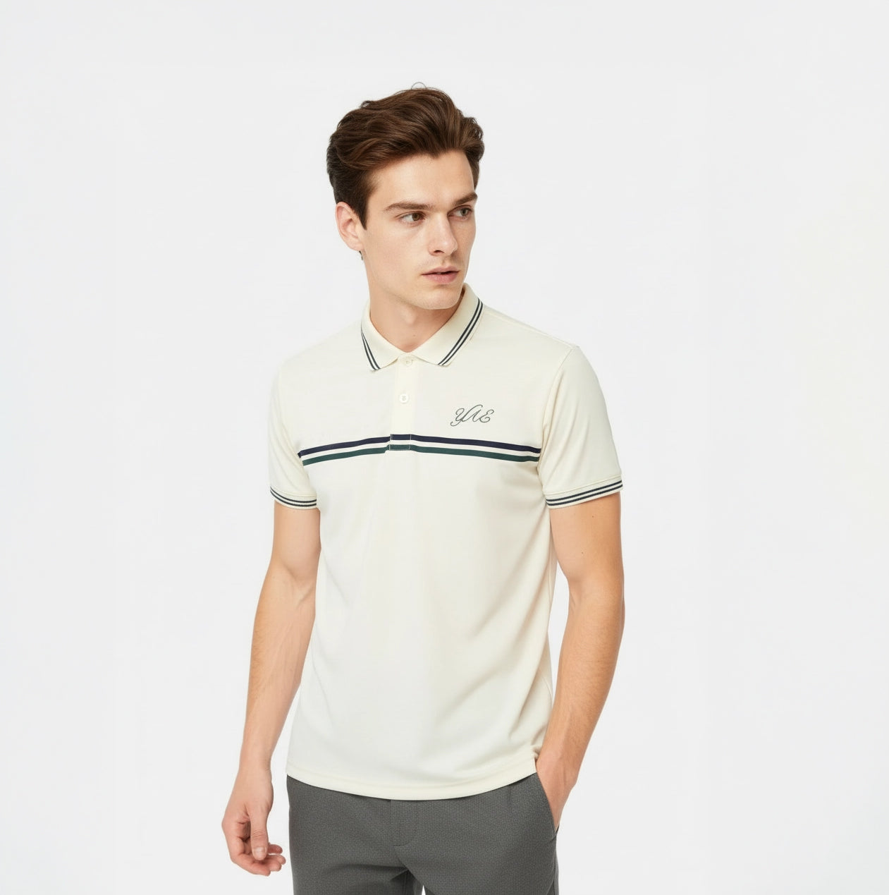 Yonex All England 1899 S/S Polo Shirt 26 - Cream