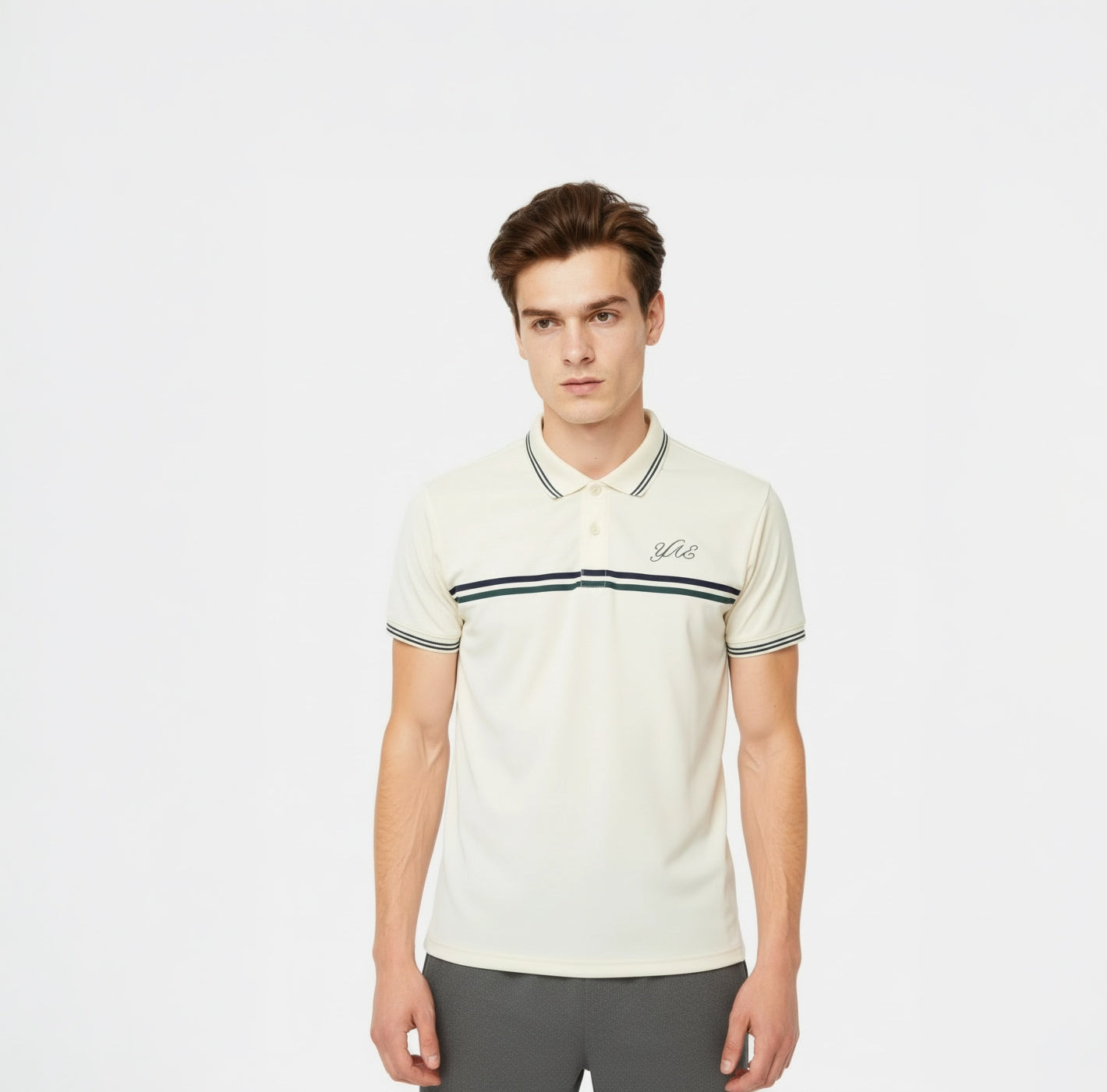 Yonex All England 1899 S/S Polo Shirt 26 - Cream