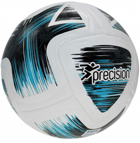Precision Rotario Match Ball PRF1525 WHITE BLACK CYAN Footballs Precision