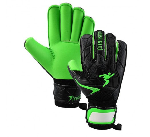 Precision Fusion_X.3D Adult Flat Cut Basic PRG133 GREEN Goalkeeper Gloves Precision
