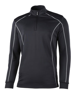 Rhino Seville 1/4 Zip Mid-layer - Black/Red Black Clothing Rhino