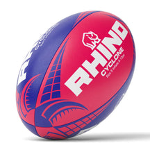 Rhino Cyclone Rugby Training Ball Pink Blue Rugby Training Ball Rhino