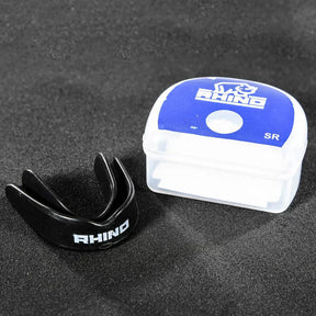 Rhino Classic Mouthguard BLACK WHITE Mouthguard Rhino
