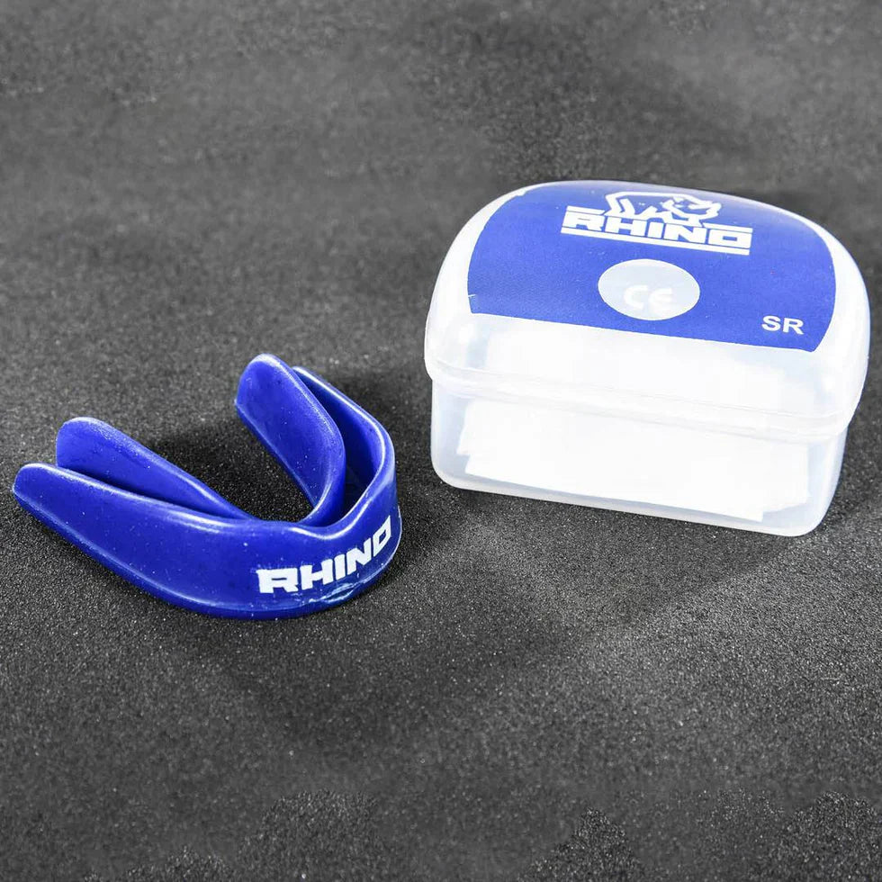 Rhino Classic Mouthguard ROYAL BLUE WHITE Mouthguard Rhino