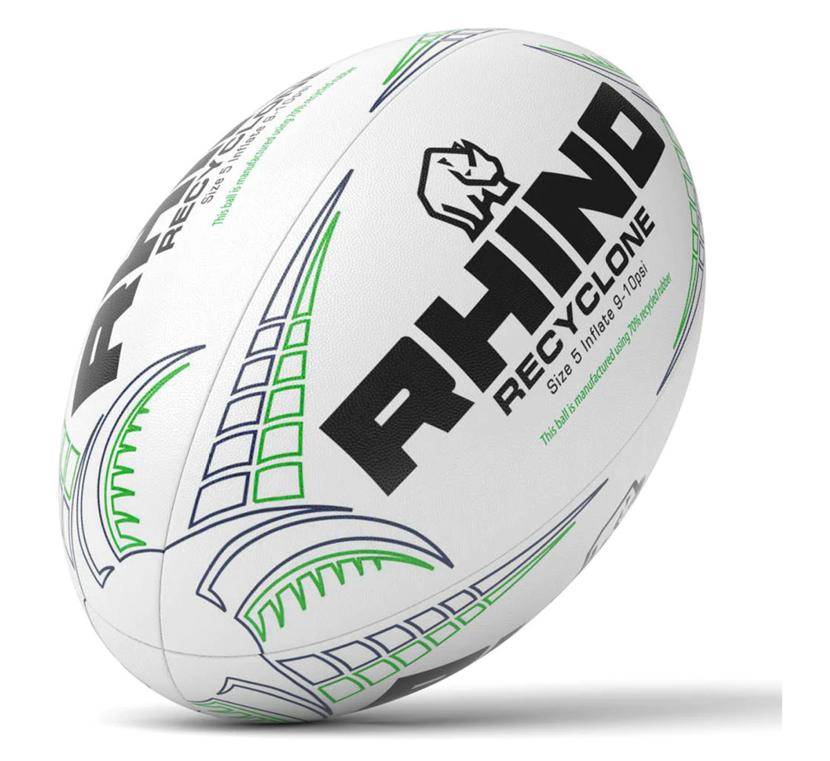 Rhino Recyclone Recycled Rugby Training Ball Rugby Training Ball Rhino