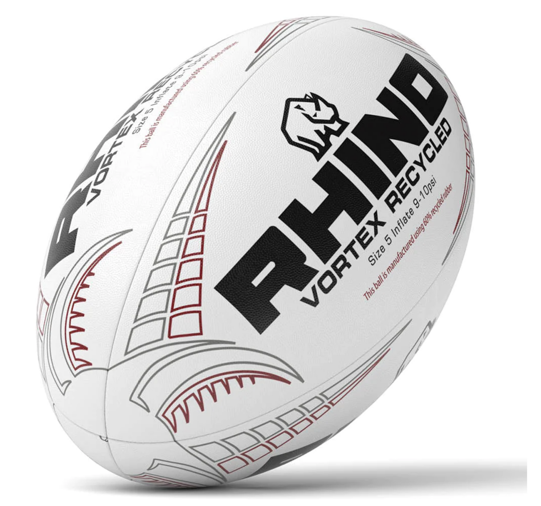 Rhino Vortex Recycled Rugby Match Ball Rugby Match Ball Rhino