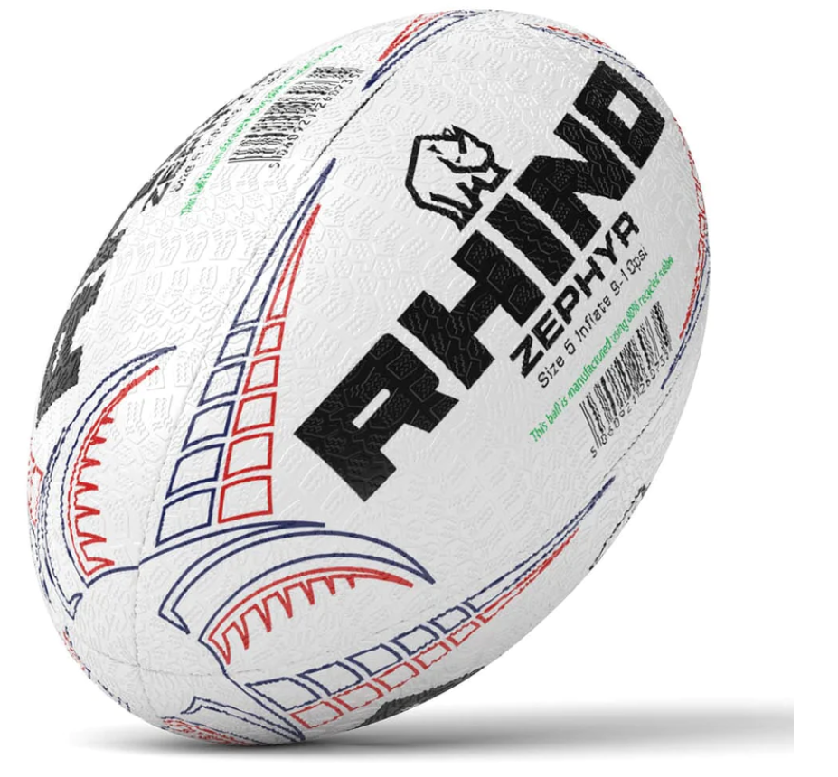Rhino Zephyr Recycled Rugby Ball 20x Ball Bundle Rugby Ball Bundle Rhino