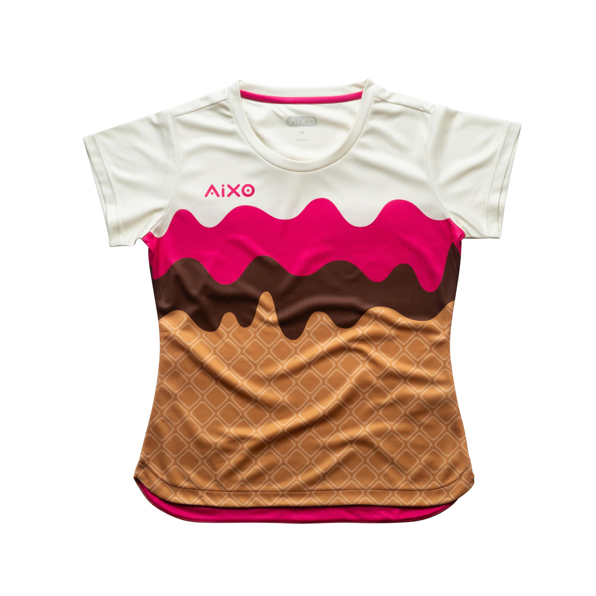 Aixo Sundae Womens T Shirt Vanilla Raspberry Chocolate