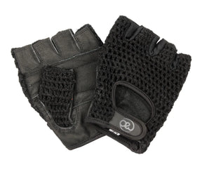 Fitness-Mad Mesh Fitness Gloves - Black Black Accessories Fitness Mad