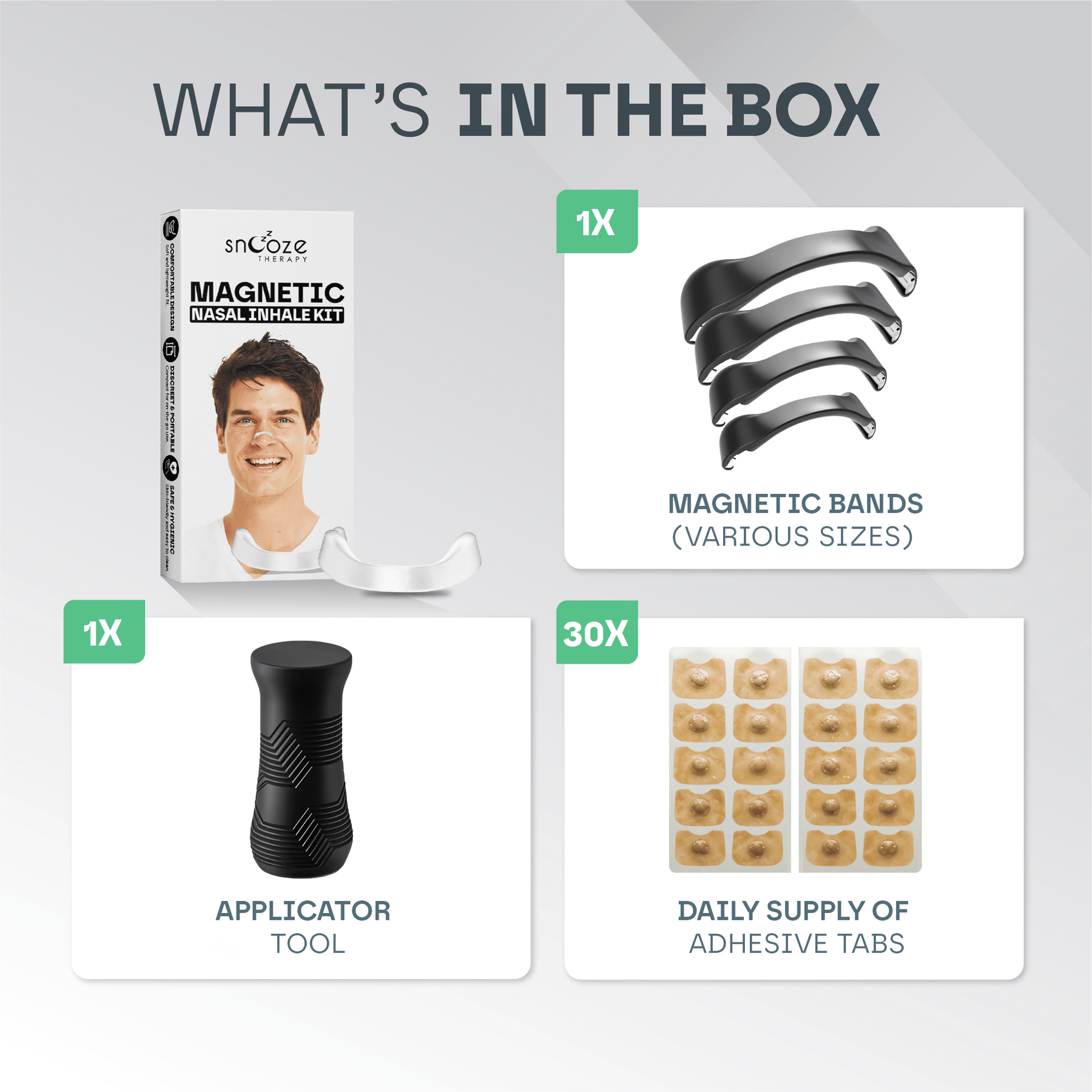 Magnetic Nasal Breathing Kit Snooze Therapy