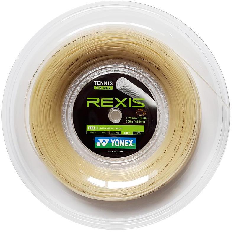 Yonex Rexis 1.25mm 200m 网球线米白色