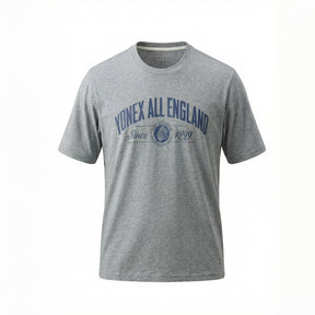 Yonex All England 1899 Crew Neck SS Top 26 - Heather Heather Clothing Yonex