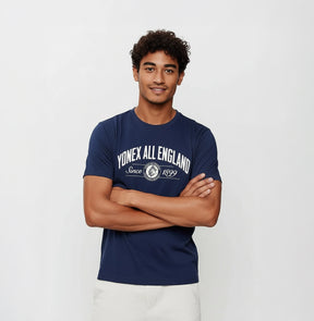 Yonex All England 1899 Crew Neck SS Top 26 - Oxford Navy