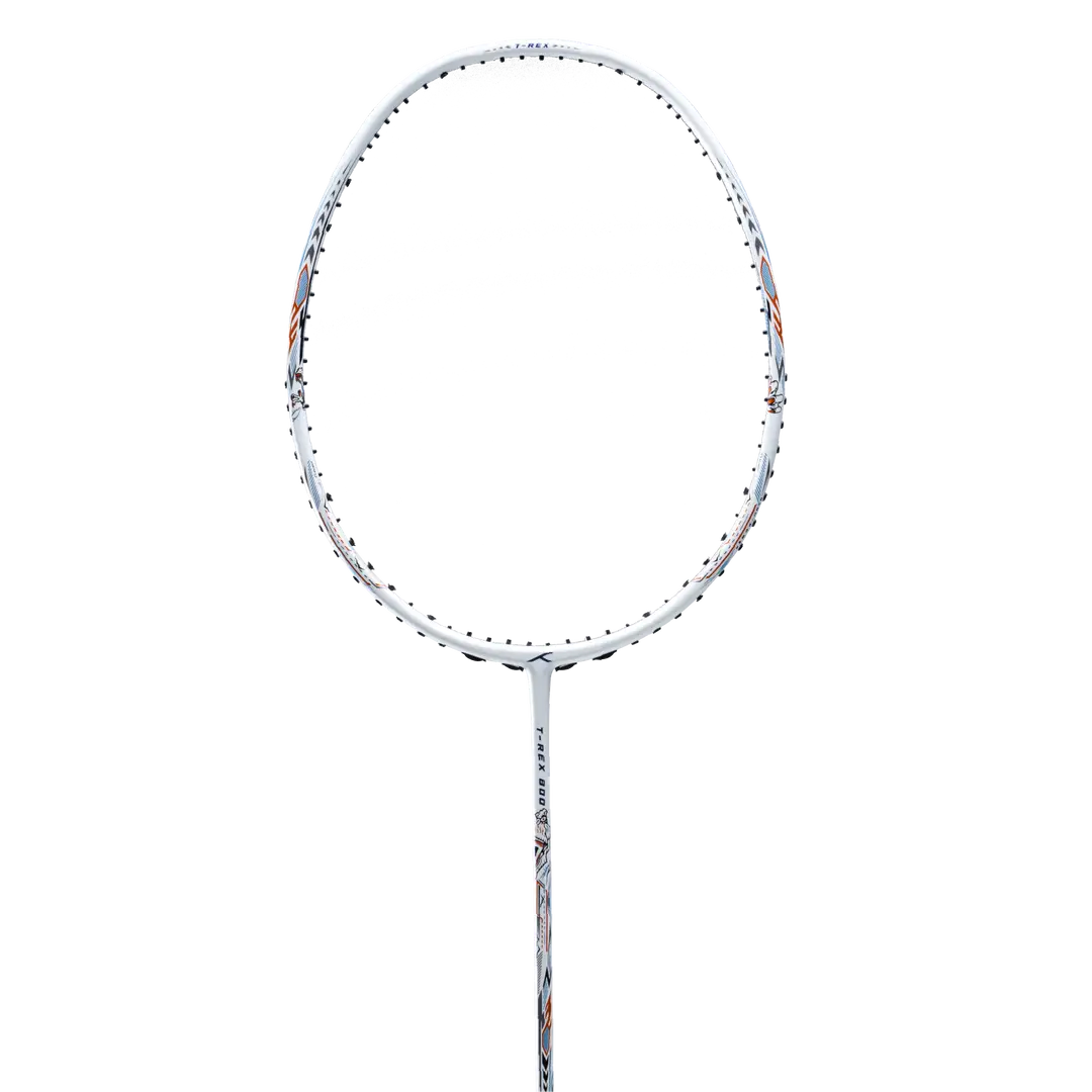 Hundred T-Rex 800 Badminton Racket - White White 4U6 Badminton Rackets Hundred
