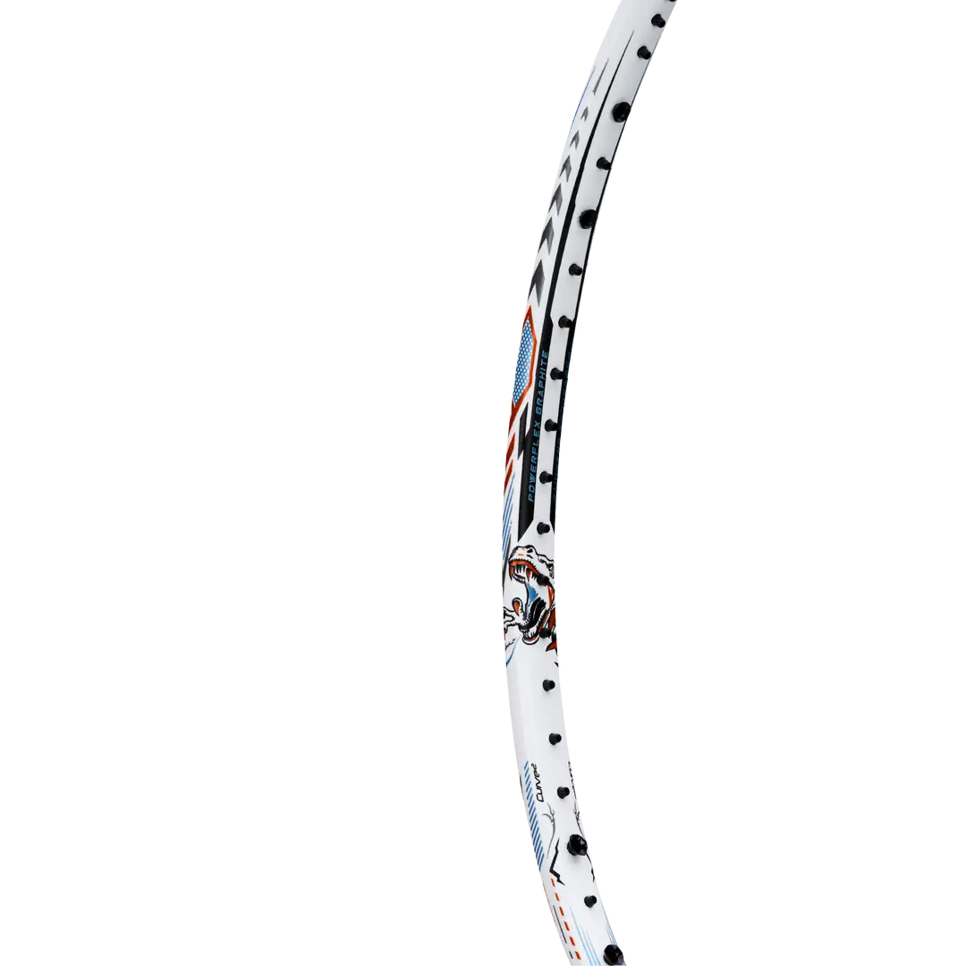 Hundred T-Rex 800 Badminton Racket - White Badminton Rackets Hundred