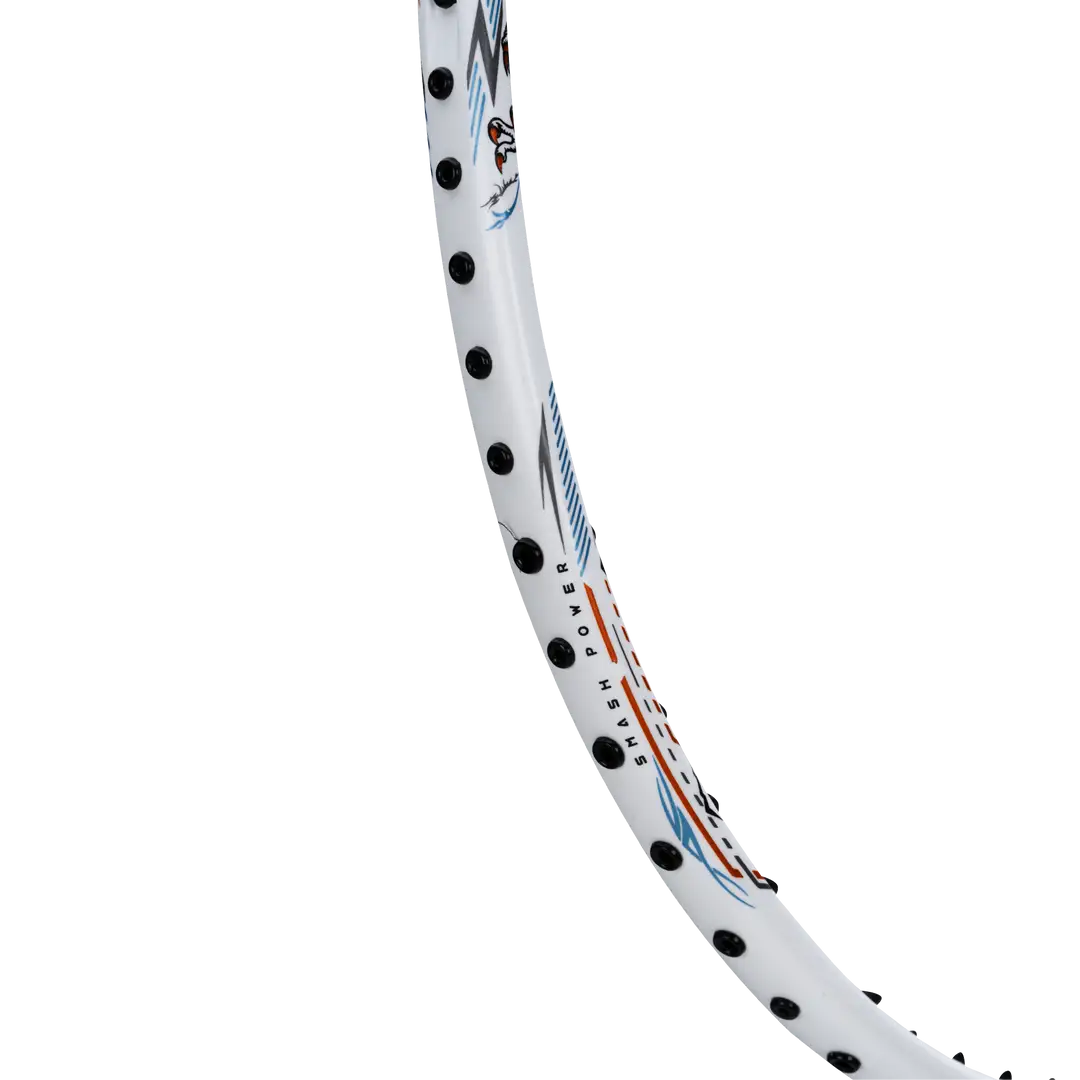 Hundred T-Rex 800 Badminton Racket - White Badminton Rackets Hundred