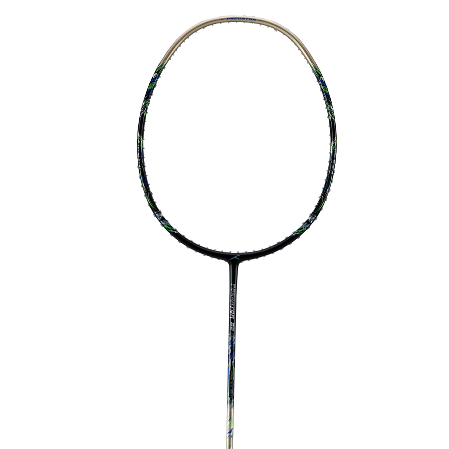 Hundred Predator 82 Extreme Badminton Racket - White/Gold