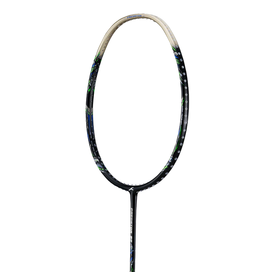 Hundred Predator 82 Extreme Badminton Racket - White/Gold