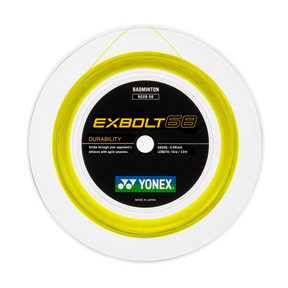 Yonex Exbolt 68 Badminton String (200m Reel) Yellow