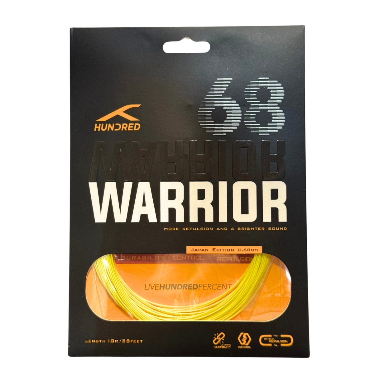 Hundred 68 Warrior Badminton String (0.68mm) - Sorbet Lime