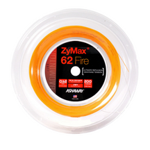 Ashaway ZyMax 62 Fire Badminton String Reel - Orange Orange 200m Reel String (Reel) Ashaway