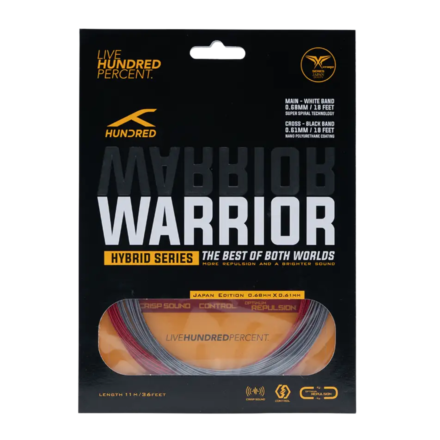 Hundred Hybrid Warrior (HBAA-3M069-6) Badminton String