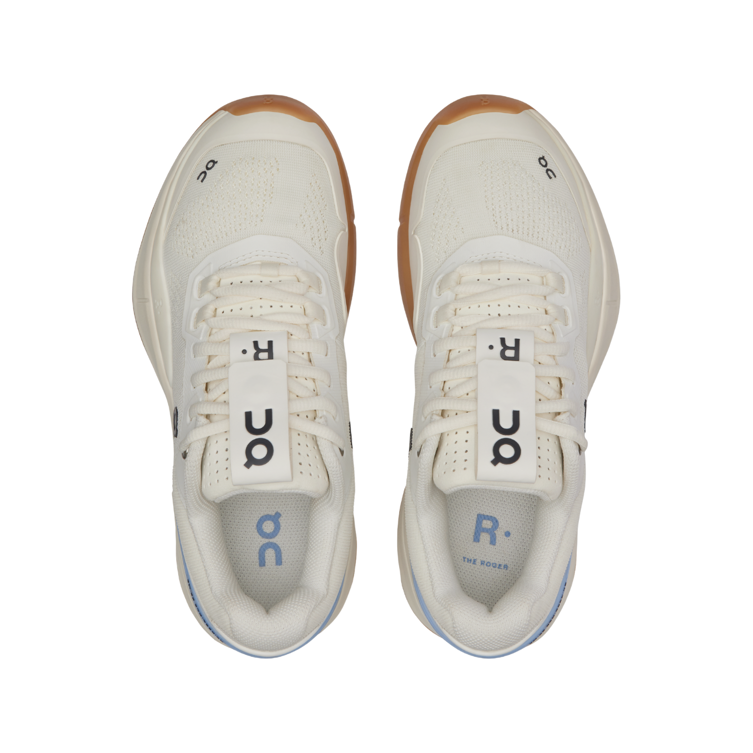 On THE ROGER Pro Tennis Shoes Men - Ivory/Chambray Tennis Shoes On Running