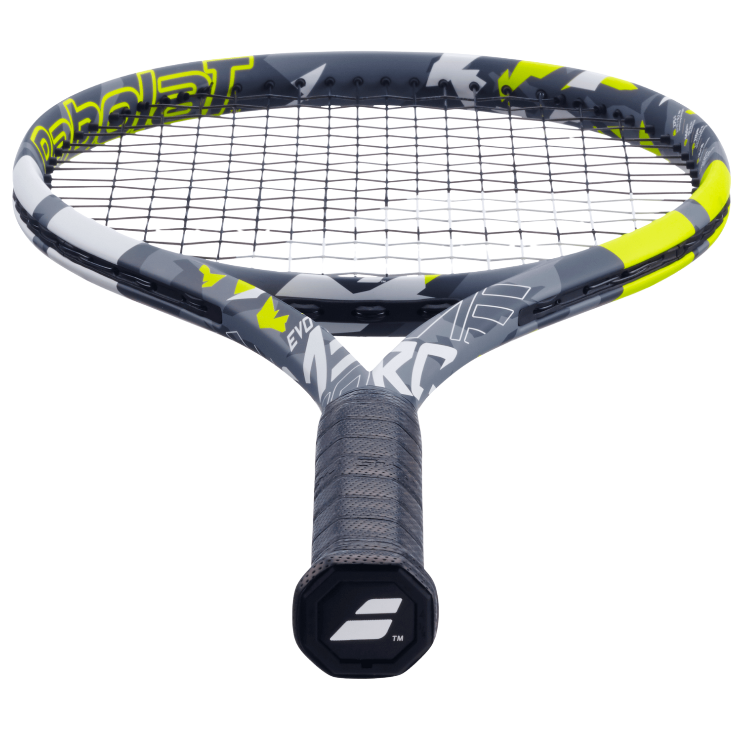Babolat Evo Aero 102 275g Strung Tennis Racket (Grey/Yellow)