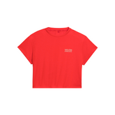 Wilson Harper Crop T-Shirt Women, Red, front view