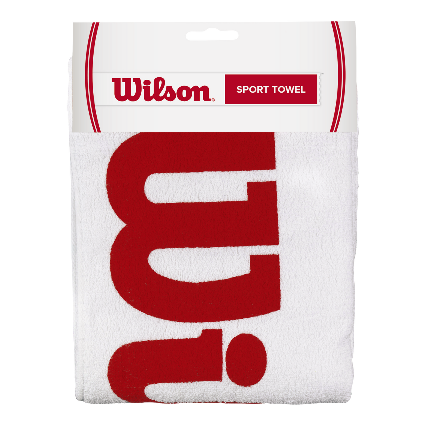 Wilson Sport Towel - White/Red Clothing Wilson