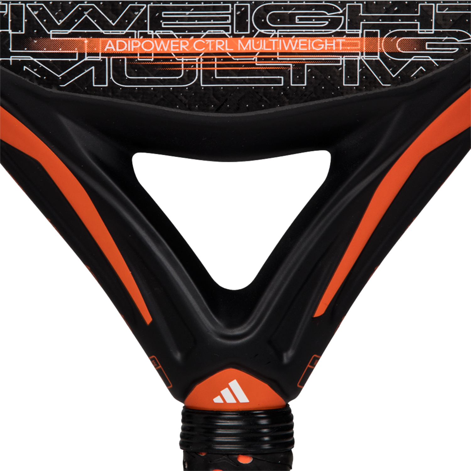 Adidas Adipower Multiweight Ctrl 3.3 Padel Racket - Black/Orange