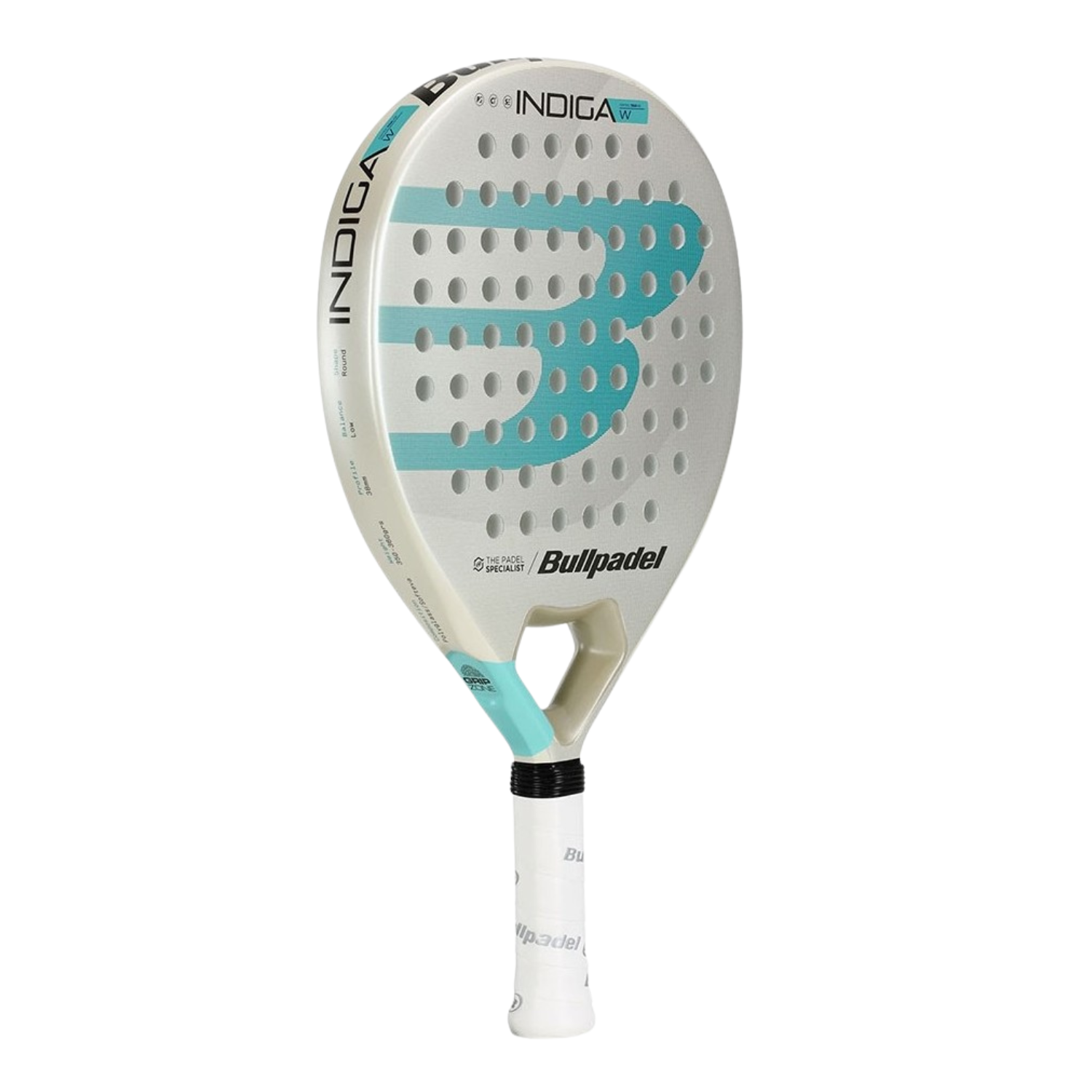 BullPadel Indiga Women Padel Racket - White