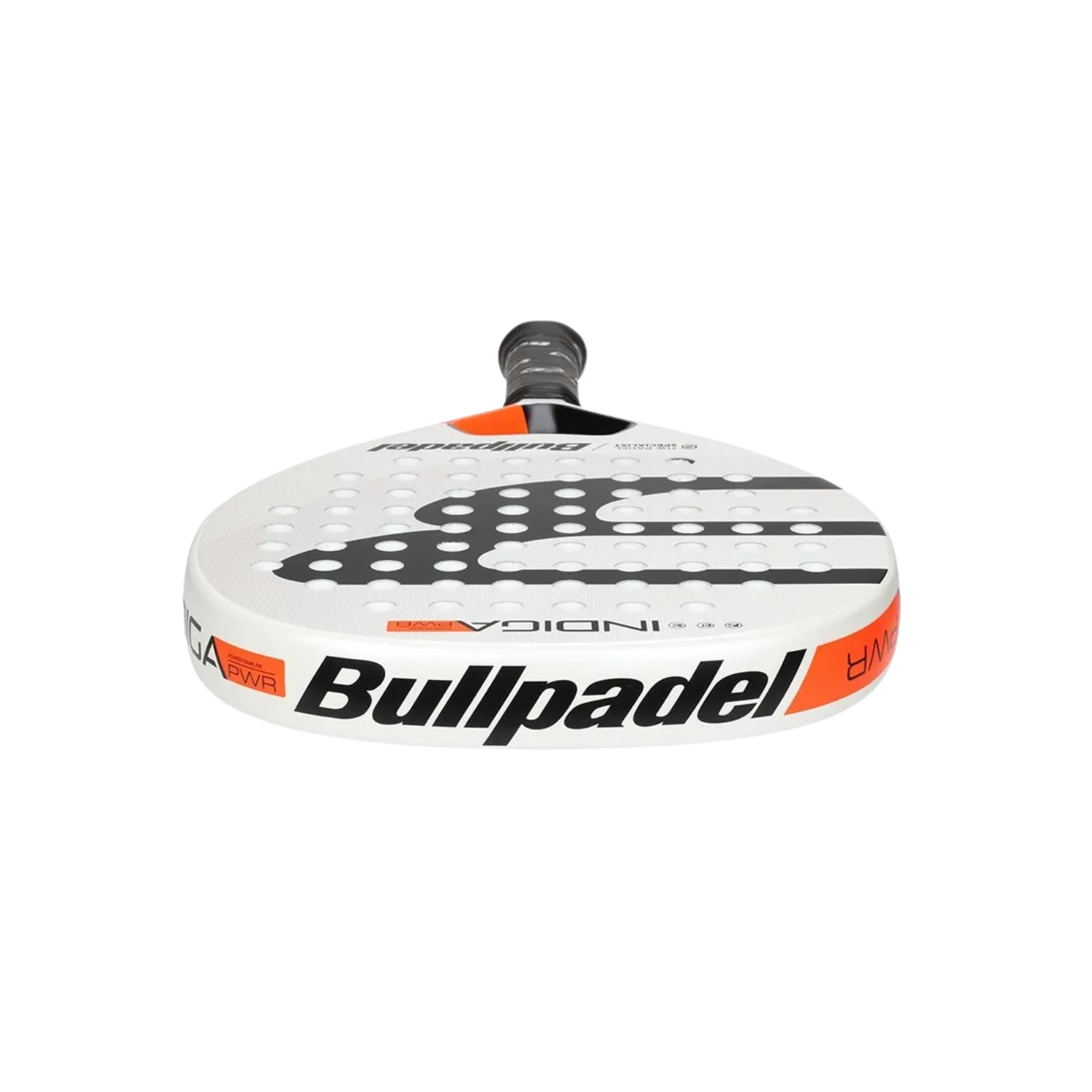 BullPadel Indiga PWR  Padel Racket - White/Orange