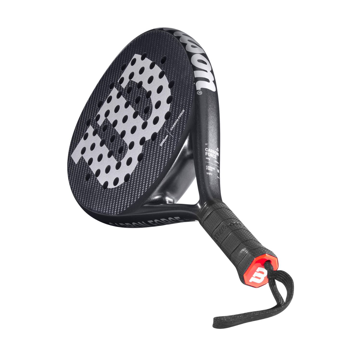 Wilson Carbon Force LT Padel Racket - Black