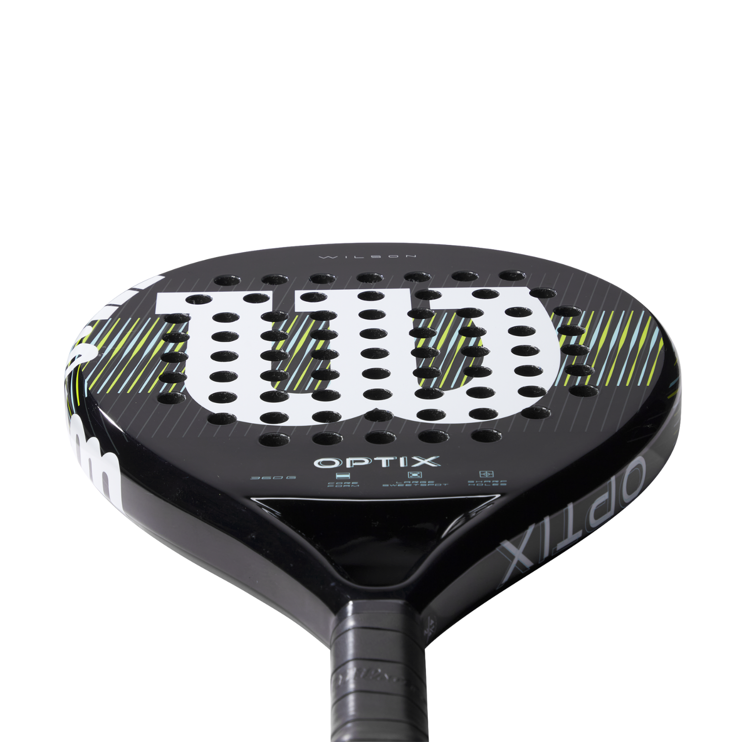 Wilson Optix V1 Black Padel Racket - Black Padel Wilson