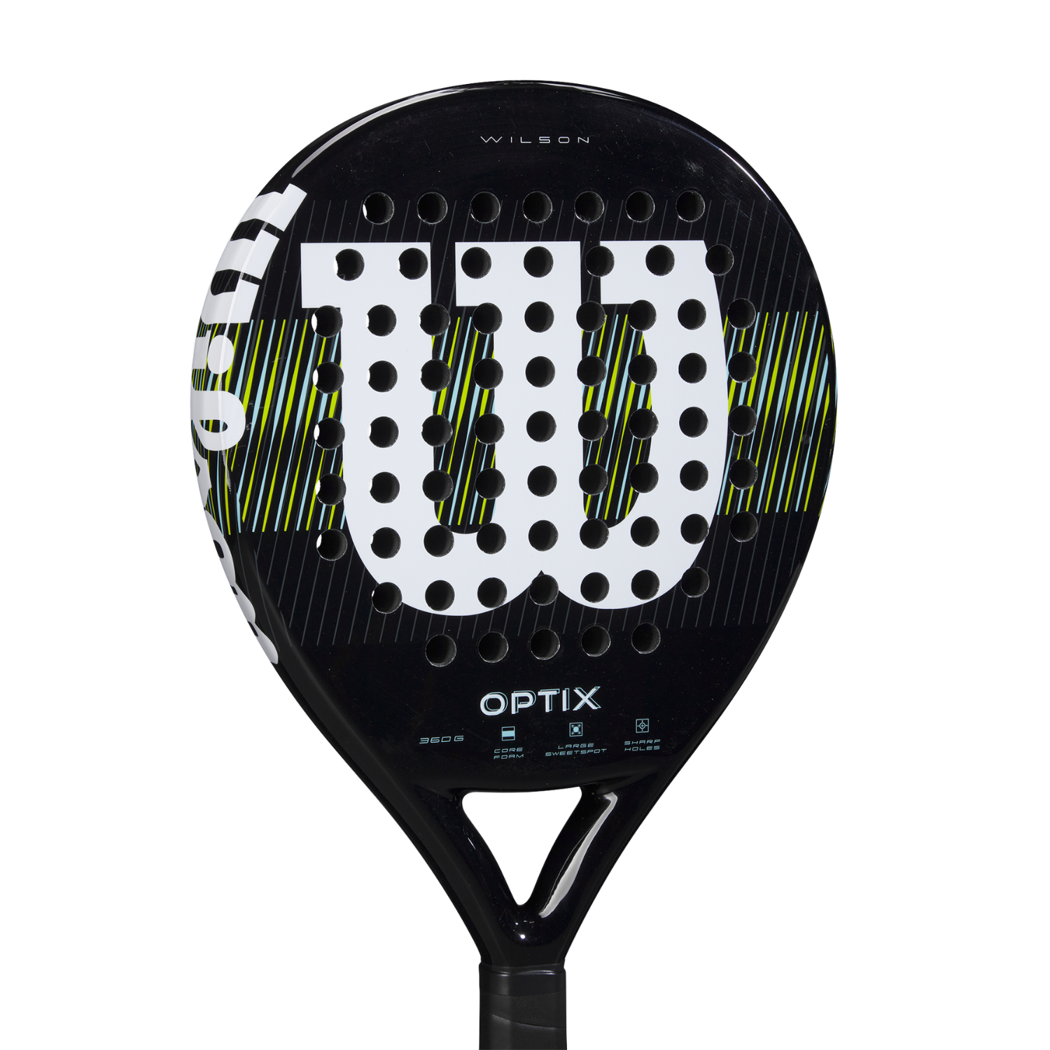 Wilson Optix V1 Black Padel Racket - Black Padel Wilson
