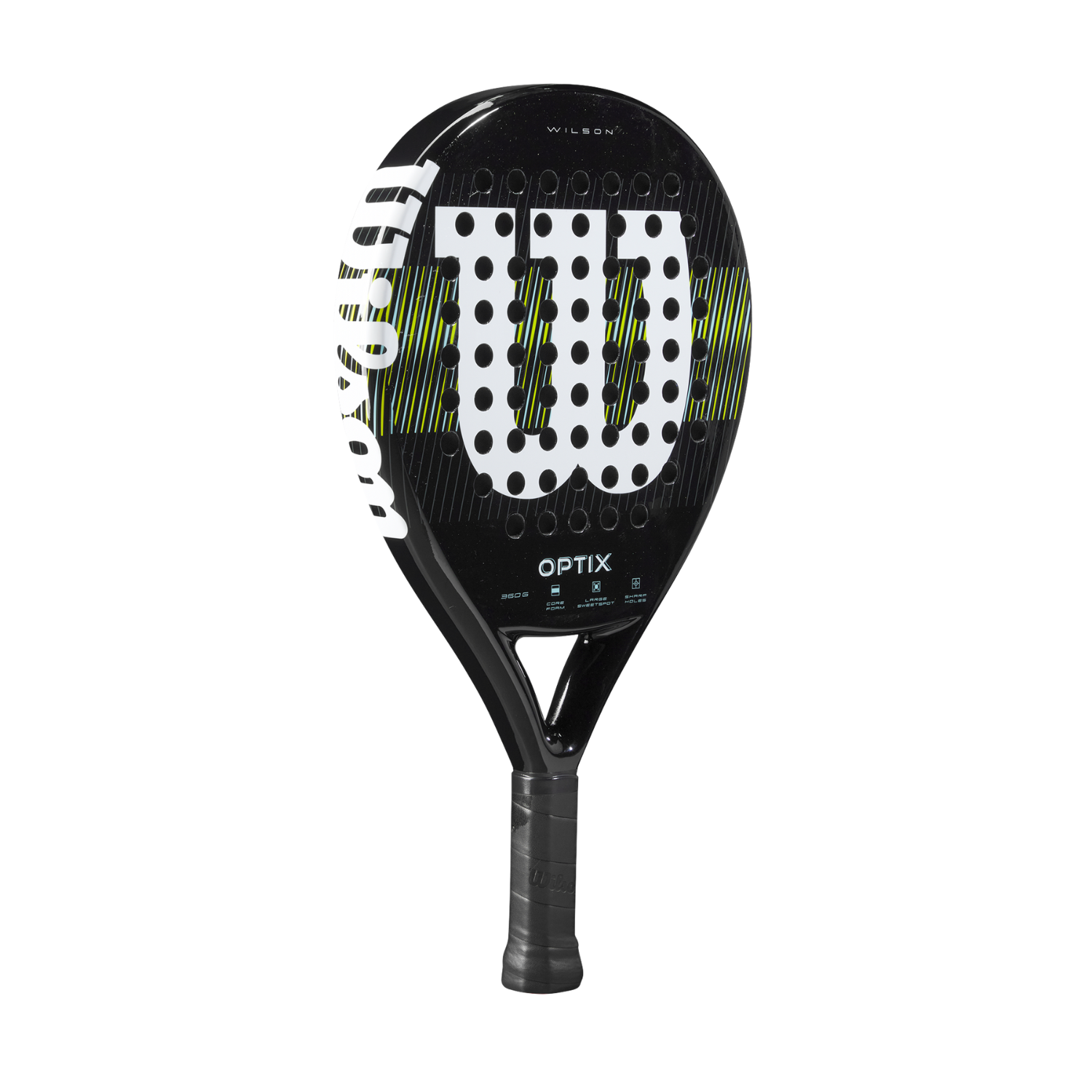 Wilson Optix V1 Black Padel Racket - Black Padel Wilson