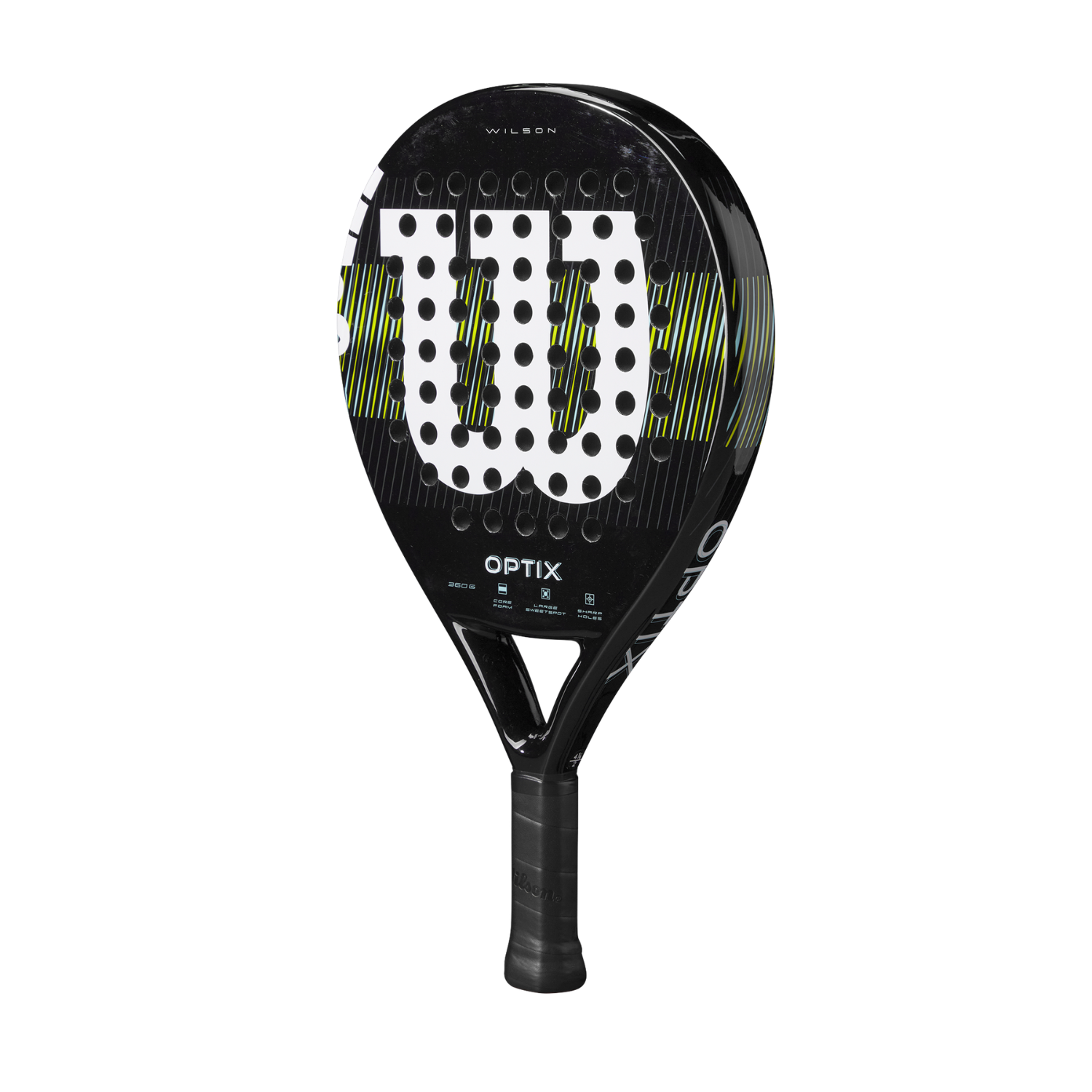 Wilson Optix V1 Black Padel Racket - Black Padel Wilson
