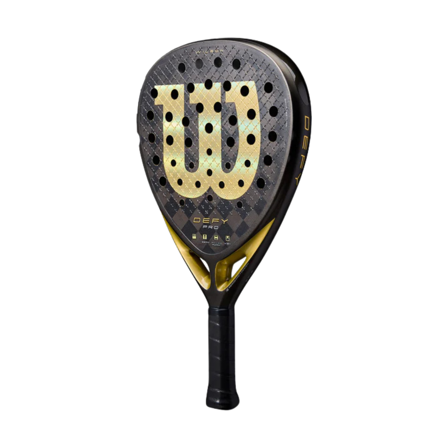 Wilson Defy Pro V1 Padel Racket - Black/Gold
