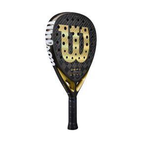 Wilson Defy Pro V1 Padel Racket - Black/Gold